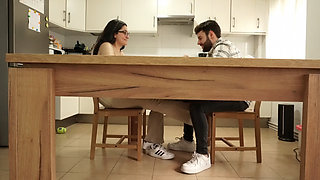 Breakfast ended on the table... and deep inside it