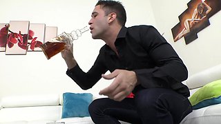 Two cute girls share a big cock in an intense ffm threesome