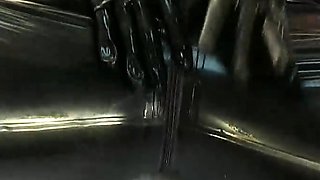 two women fetish latex asslicking and anal mff