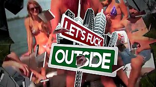 Lets Fuck Outside - Sensual Love on the Patio by Let s fuck outside: Big Tits, Hardcore  Brunette Porn