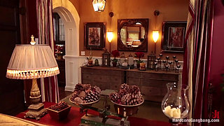 Cutie Lives Out Her Fantasy of Being DP'ed by Her Dad's Security Men