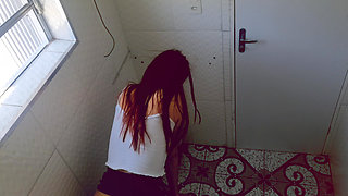 Slut Fucks in the Disco Bathroom with a Stranger Without a Condom!