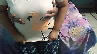 BBW Big Ass & Huge Boobs Hot Stepsister Gets Horny and Bed Share with Stepbrother - Blowjob & Huge Fuck
