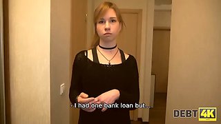 DEBT4k. Teen doesnt want to have sex with a debt collector, but its the only way out