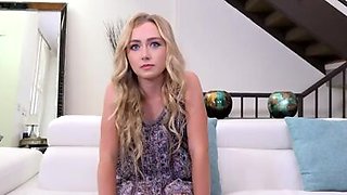 Dakota Bleu gets interviewed and fucked on the Casting Couch.