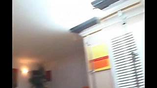 Hot slut with big boobs takes a huge black cock from behind