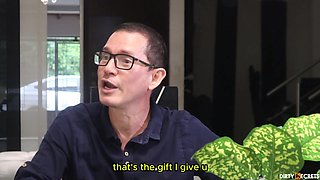 I MAKE AN AGREEMENT WITH MY STEPSON TO FUCK MY WIFE SO HE WON'T RAT ME OUT TO MY TRANSSEXUAL GIRLFRIEND