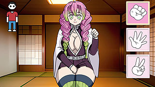 Cachipun With Waifu - Playing Rock, Paper, Scissors with Mitsuri Kanroji from Demon Slayer: Kimetsu no Yaiba Until Fucking Her