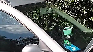 Condom Removed German Slut Used and Fucked Bareback When Her Car Broke Down