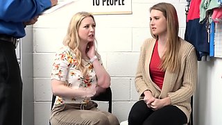 Hot teens fucked hard by a horny officer