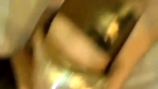 Blonde enjoys anal fisting
