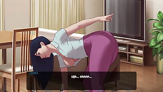 Animated girl in a cartoon sex fantasy with Indian vibes