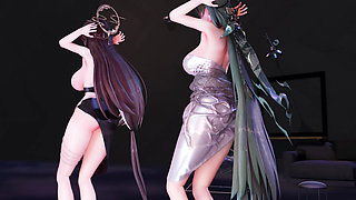 Mmd Brave Girls-rollin', Couple Dance, Korean Dance, Lingerie, Striptease