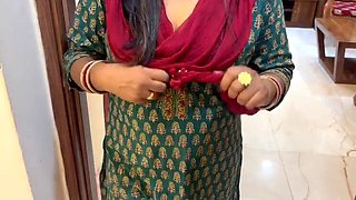 Desi Village Bhabhi Seduced and Fucked Hard by House Owner in Clear Hindi Audio