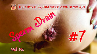Sperm Drain 7: Bitch Axell Films Her Pissing and Playing with an Anal Plug in Her Panties!