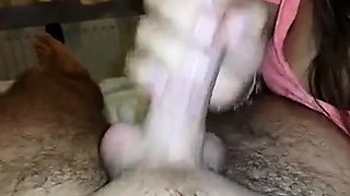 Perfect blowjob wife swallows huge load