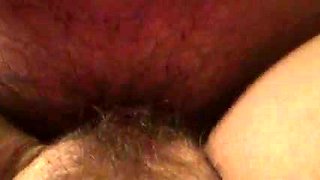 My buddy's amateur hot wife rubs her clit while being poked mish