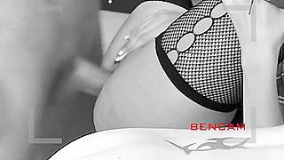 Ben Dover: Two Hot Brunettes Fuck And Suck Two Guys