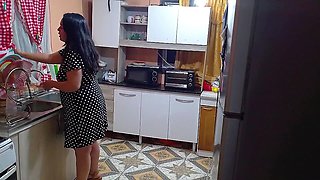 Movie Scene Between Pots and Pans Fucking in the Kitchen