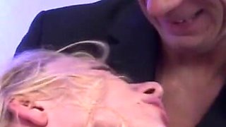 Anal, deepthroat, and gangbang with hot blondie