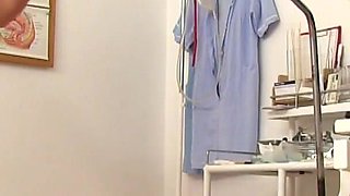 Busty mature woman in her gyno examination