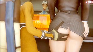 Honoka's wild weekend in an animated porn music video