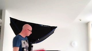 Hot babe Sophie Paris having horny solo toy masturbation