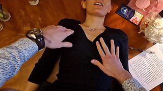 Pretty Slim Young Lawyer Sucks Her Client's Cock & Lets the Guy Fuck Her Hard To Get Hold Of His Money