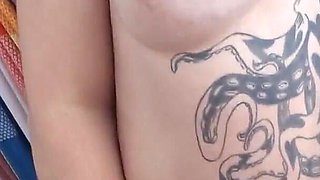 Young Girl with Big Ass and Lactating Showing off From the Window