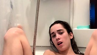 Small titted brunette amateur anal nailed at home