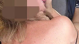 Dick Flash at School: Teacher Sucks Me and Cum in Mouth in the Car!