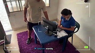 NamiQsein Caught On Camera Fucking At Work - Big Natural Tits Teen Latina Doggy Style