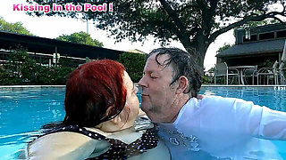 Nurse Vicki and Handsome Harry Are Having Fun Kissing in the Pool!