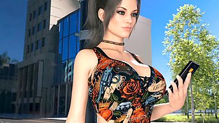 3D animated hentai with a hot cougar seducing her young lover