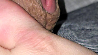 Step mom hand has allergy on step son dick while handjob