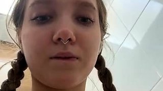 Bambi_Lu masturbating in public toilet