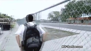 Stunning soccer chicks bouncing on fat dicks
