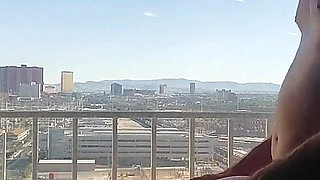 Cheating Wife Fucking with a Lover in a Hotel Room with a City View