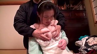 Hottest Japanese Girl In Crazy Lingerie, Blowjob