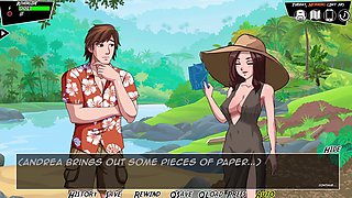Platinum-blonde animated babe in an exciting harem adventure filled with lust