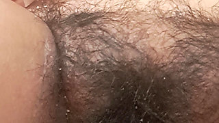 stepmother, stepson shot a jet of semen on her face and pussy how hot