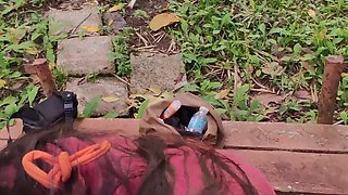 Outdoor Creampie for Horny Filipina (we Almost Got Caught)