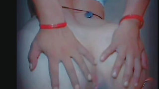 Madam is caressing her hot ass hole and loosening it so that the cock can go easily