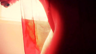 Hot Redhead Latina Amateur Flashing Her Ass and Pussy