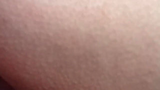 Cum dripping from housewife's wet pussy