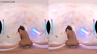 Real Pornstars VR - Ebony beauty, Nicole Kitt, sure knows how to twerk on a thick, big cock!