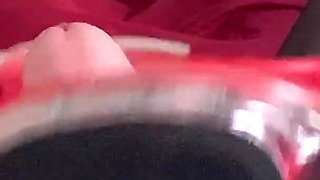 Sega E Pompino: Masturbazione Del Cazzo Con La Scarpa Con Il Tacco Trasparente POV