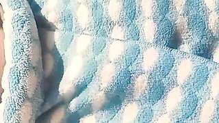 College Girl Pussy Fingering While Showering in Public Bathroom