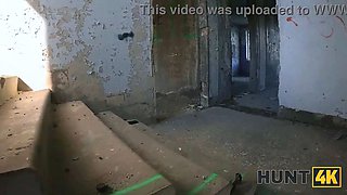 Hunt4k. red haired babe was truly innocent to fuck while gf was witnessing