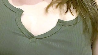 Amateur striptease and Solo masturbation